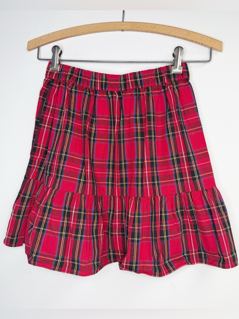 J Crew Crewcuts Girls Skirt Size 12‎ Red Tartan Plaid Holiday Christmas Party